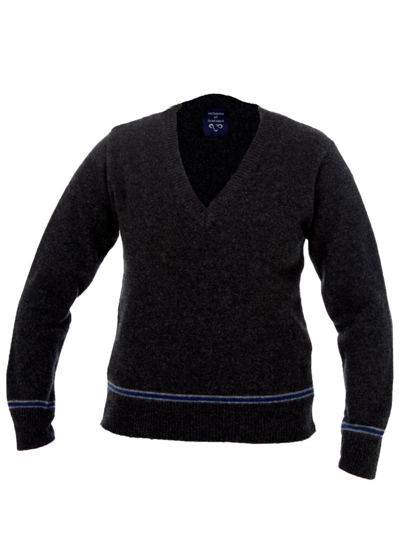 BLUE AND SILVER SWEATER 100%LAMBSWOOL : Licensed Scarfs & Ties