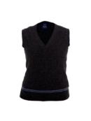 BLUE AND SILVER TANK TOP 100% LAMBSWOOL